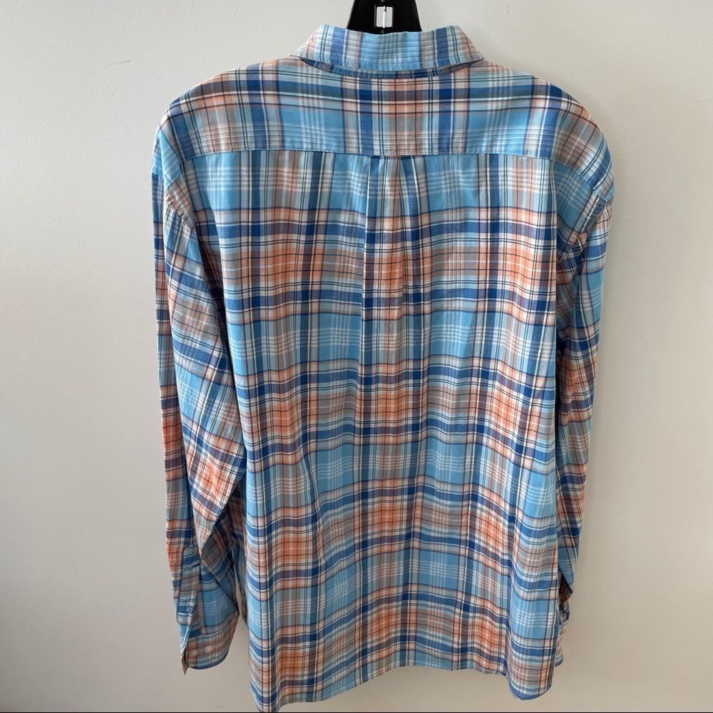Men’s Blue Plaid Sz XL Dress shirt G.H.Bass - Picture 6 of 6